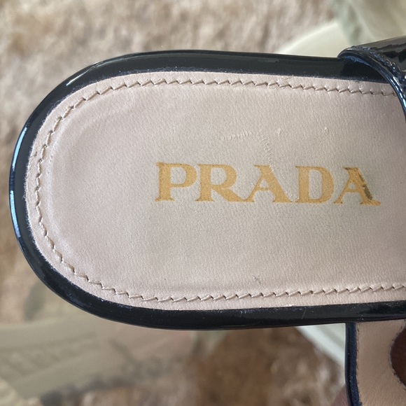 Authentic Prada Open-Toe Cork Wedge Platforms - Picture 4 of 4